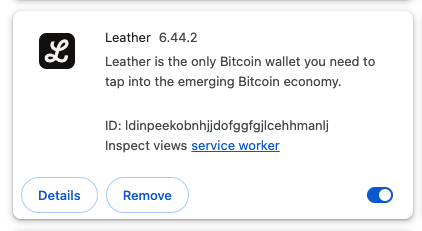 leather not activated